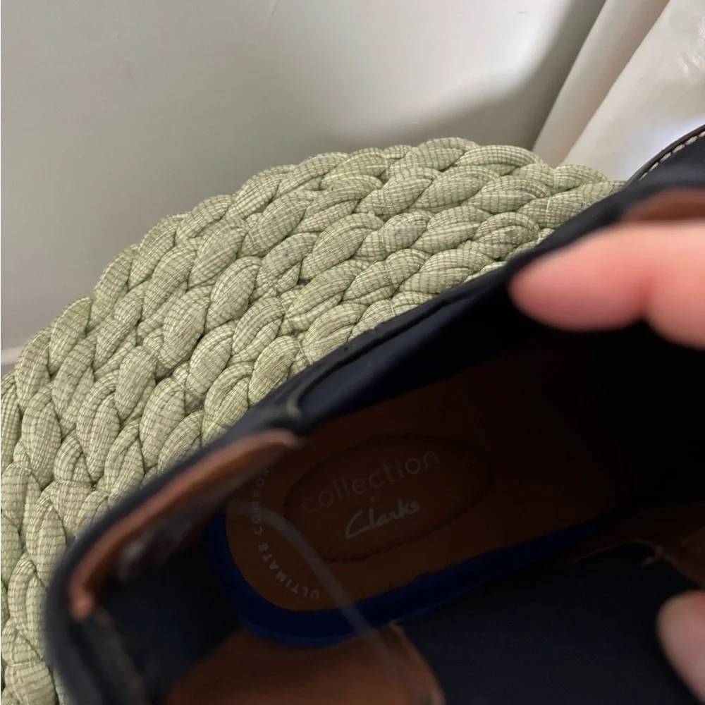 NEW Clarks Jaxen Extreme Comfort Easy Chelsea Boot Navy Blue Suede 11.5 WIDE